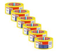 tesa PVC Floor and Lane Sports Hall Marking Tape, 33 m x 50 mm - Yellow - 6 Rolls
