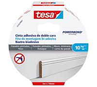 tesa 77743-00001-00 TE77743-00001-00 SMS Cinta adhesiva de Doble Cara Powerbond 5:19mm para Pared Pintada, Standard, 5x19mm