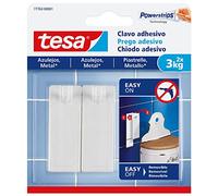 tesa 77763-00001-00 77763-00001-00-Smart Mounting System Removable SMS Nails for Tiles up to 3 kg, Not_Applicable, 3,0 kg, Set of 2 Pieces