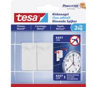 tesa 77766-00000-00 Self-adhesive Nail white 2pcs tool-free mounti...