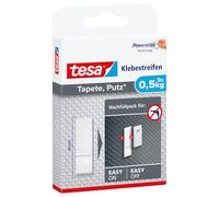 tesa 77770-00002-00 Removable Adhesive Strips for Picture Hanging on Wallpaper, White