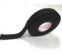 tesa Adhesive Tape, 19mm x 25m, Black, Non-Toxic, Multi Surface, Fabric, 105 ºC