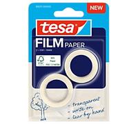 tesa Adhesive Tape tesafilm 59217-00000 Transparent 19 mm (W) x 10 m (L) Paper Pack of 2