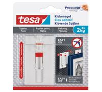tesa Adjustable Adhesive Nail for Wallpaper and Plaster 2kg - Height Adjustable