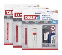 tesa Adjustable Adhesive Nails 6pcs 2kg hold reusable 77777-00500-01