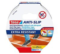 tesa Anti-Slip Tape - Non-Slip Adhesive Tape for Indoor and Outdoor Use - for Stairs, Ladders and Smooth Floors - Transparent - 5 m x 25 mm