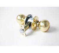 Tesa Assa Abloy 3901U0LP Ball Knobs Set for Doors Polished Brass Function 01 Anti-Panic