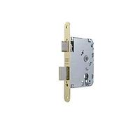 Tesa Assa Abloy 40105PHR 2010P Wooden Door Lock Without Cylinder, 50mm Inlet, Rounded Front, Brass Finish 2010 50 HL RED.1/2 S/Bulb, Nickel-Plated Iron, Entrada 50 mm