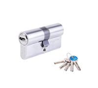 Tesa Assa Abloy, PC3-12D3050N 30 x 50mm T60 DS Double Clutch Long Lever Key Nickel Plated Security Cylinder