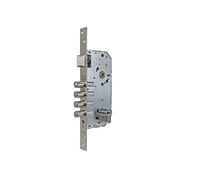 Tesa Assa Abloy R20AB Single Point Push Down Security Lock for Doors, Nickel-plated, Cilindro 30 x 30 mm