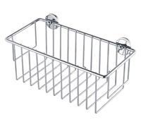 tesa Baath chromed shower caddy, steel, self-adhesive, adhesive mounting technology, 117mm x 250mm x 125mm