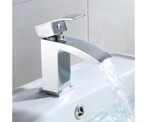 Tesa Bathroom Basin Mono Mixer Tap & Waste Chrome