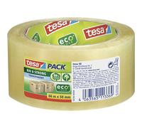 tesa bio & strong Packaging Tape transparent 66m x 50mm 1pc 58296