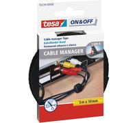 Tesa Cable Manager Universal Black On And Off Klettkabelbinder