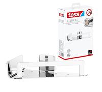 tesa DELUXXE corner basket, self-adhesive, high-gloss chromed metal, exquisite design, guaranteed stainless, 55mm x 220mm x 150mm