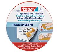 tesa® 05338 Double Sided Tape - Transparent 15mm x 10m