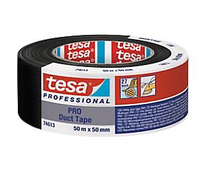 tesa Duct Tape Professional Black 50 mm (W) x 50 m (L) Polyethylene