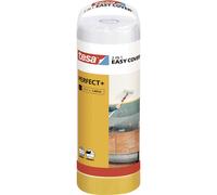 tesa Easy Cover Perfect+ Refill L - Washi Tape + Film - 33 m x 1.4 m | Integrated Washi strip, protective film and practical cutter - delivers clean, precise masking with a covered blade