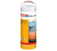 tesa Masking Film Easy Cover PerfectPlus Refill XL – 2-in-1 Washi Tape & Film – 17 m x 2.6 m