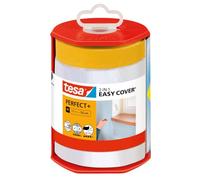 tesa Easy Cover PerfectPlus Dispenser M - 2in1 masking film with Washi tape and dispenser - for clean, precise cuts - with blade cover - 33 m x 0.55 m