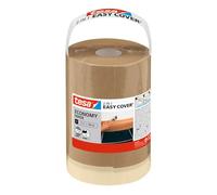 Tesa Masking Easy Cover Economy S - 2 in 1 Masking Tape & Dust Sheet - 25m x 0.18m