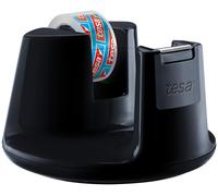 tesa Easy Cut Desk Dispenser COMPACT - Modern Tape Dispenser in BLACK Including