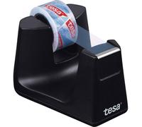 tesa Easy Cut SMART Tape Dispenser for Tables - Compact Tabletop Dispenser with
