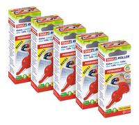 tesa Adhesive Roller Permanent Refill Cartridge - Extra Strong - Refill for the tesa Adhesive Roller - 5x 14 m x 8.4 mm each