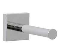 tesa Ekkro spare toilet roll holder, high gloss chromed metal, self-adhesive, adhesive mounting technology, 50mm x 50mm x 125mm