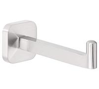 tesa® ESTEETIC Spare Toilet Roll Holder - Self-Adhesive, Stainless-Steel Spare Toilet Paper Holder - Waterproof, incl. Power.Kit Adhesive Solution - 50 mm x 50 mm x 128 mm