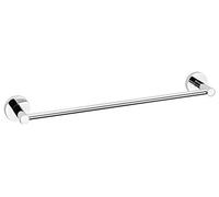 tesa EXXCELLENT Single Towel Rail - Self-Adhesive Towel Bar in Stainless-Steel Design - Wall-Mounted Towel Holder - Waterproof, incl. Power.Kit Adhesive Solution - 50mm x 500mm x 85mm