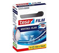 Tesa film crystal-clear, 10m X 15mm, 1 roll in the hanging folding box