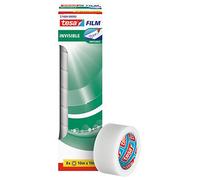 tesa Film Invisible - Matte Invisible Adhesive Tape - Ageing Resistant and Tear-Resistant - 10 m x 19 mm - Pack of 8