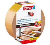 tesa Flooring Tape Extra Strong Adhesive - Double 25 m x 50 mm, Transparent