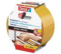 tesa 05686-00018-11 05686-18 Installation Tape Orange (L x W) 10 m x 50 mm Pack of 1, White/Brown, 10m x 50mm
