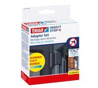 tesa INSECT STOP Clamp Mounting Set - Door Adapeter to mount tesa aluminium insect screen door frame without drilling or screwing - Anthracite