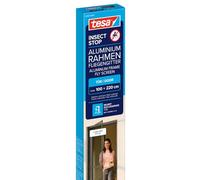 tesa Insect Stop Door Flyscreen, Alu Frame - 100 x 220 cm - Anthracite