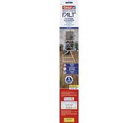 tesa Insect Stop FALT Door - Foldable Aluminium Frame with Fly Screen for Doors - With Adjustable Telescopic Frame - White - 80 cm x 170 cm to 100 cm x 220 cm