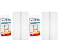 tesa® Insect Stop Hook & Loop Standard for Doors, Insect Screen - Easy to Mount, White, 2X 65cm x 220cm (Pack of 2)