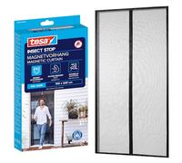 tesa Insect Stop - Self-Closing Magnetic Mosquito Net - Insect Protection Screen for Balcony and Patio Doors - Easy Installation Without Drilling - 2.2 m x 1.0 m