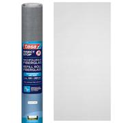 tesa INSECT STOP Refill Roll Fiberglass - Fly Screen Replacement Roll made of Fiberglass Fabric for tesa Aluminum Frame Mosquito Net Window & Door - Roll 120cm x 250cm, Anthracite (Transparent)