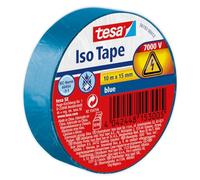 tesa Insulating Tape - Self-adhesive Insulating Tape, Heat-Resistant - for Insulating, Repairing and Bundling - 10 m - Blue