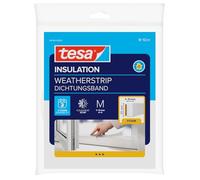 tesa Insulation Sealing Tape - 10 m x 25 mm x 5.5 mm - White | Self-Adhesive Foam Seal for Insulating Gaps in Windows and Doors - Protection against the Cold, Heat, Noise and Humidity