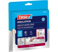 tesa INSULATION Weatherstrip Rubber XL - Rubber Seal - Self-adhesive Seal for I