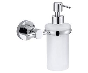 tesa® Loxx soap Dispenser, high Gloss Chromed Metal, self-Adhesive, Adhesive mounting Technology, 105 mm x 127 mm x 171 mm