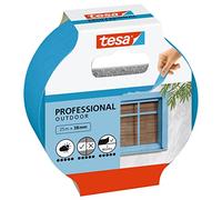 tesa Masking Tape OUTDOOR - Thin Painter's Tape for Extremely Precise Outdoor Painting - UV and Weather Resistant - 25 m x 38 mm - Blue