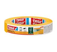 tesa Masking Tape Perfect+ - Precision Washi - Yellow - 50 m x 19 mm | Flexible strip for masking curves, rounded edges and irregular shapes - suitable for rough and smooth surfaces
