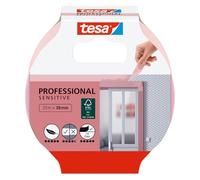 tesa Masking Tape WALLPAPER - Thin Painter's Tape for Precise Masking - Suitable for Sensitive Interior Surfaces - 25 m x 38 mm - Pink