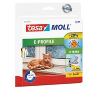 Tesa Moll Classic E Profile Rubber Seal White Size S 10m