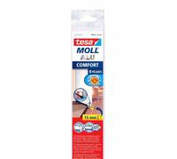 Tesa Moll Door Seal White 1m 15mm for Uneven Floors Seal Door Bottom